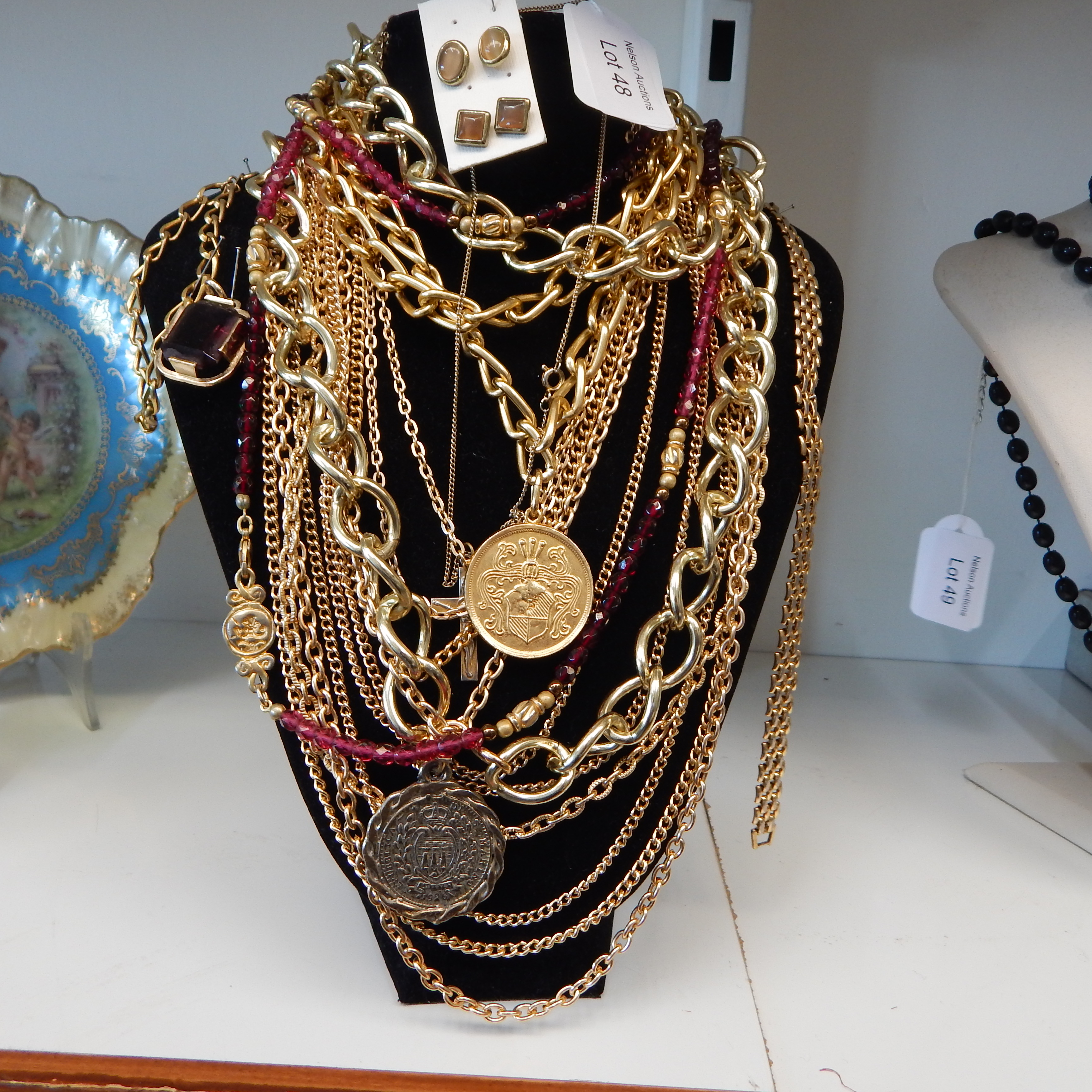 Large Assortment of Gold-tone Fashion Jewellery — sold at auction in New Zealand for $30