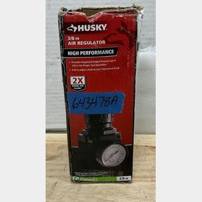 Husky - 3/8in High Performance Air Regulator (Pressure Gauge Not Included)