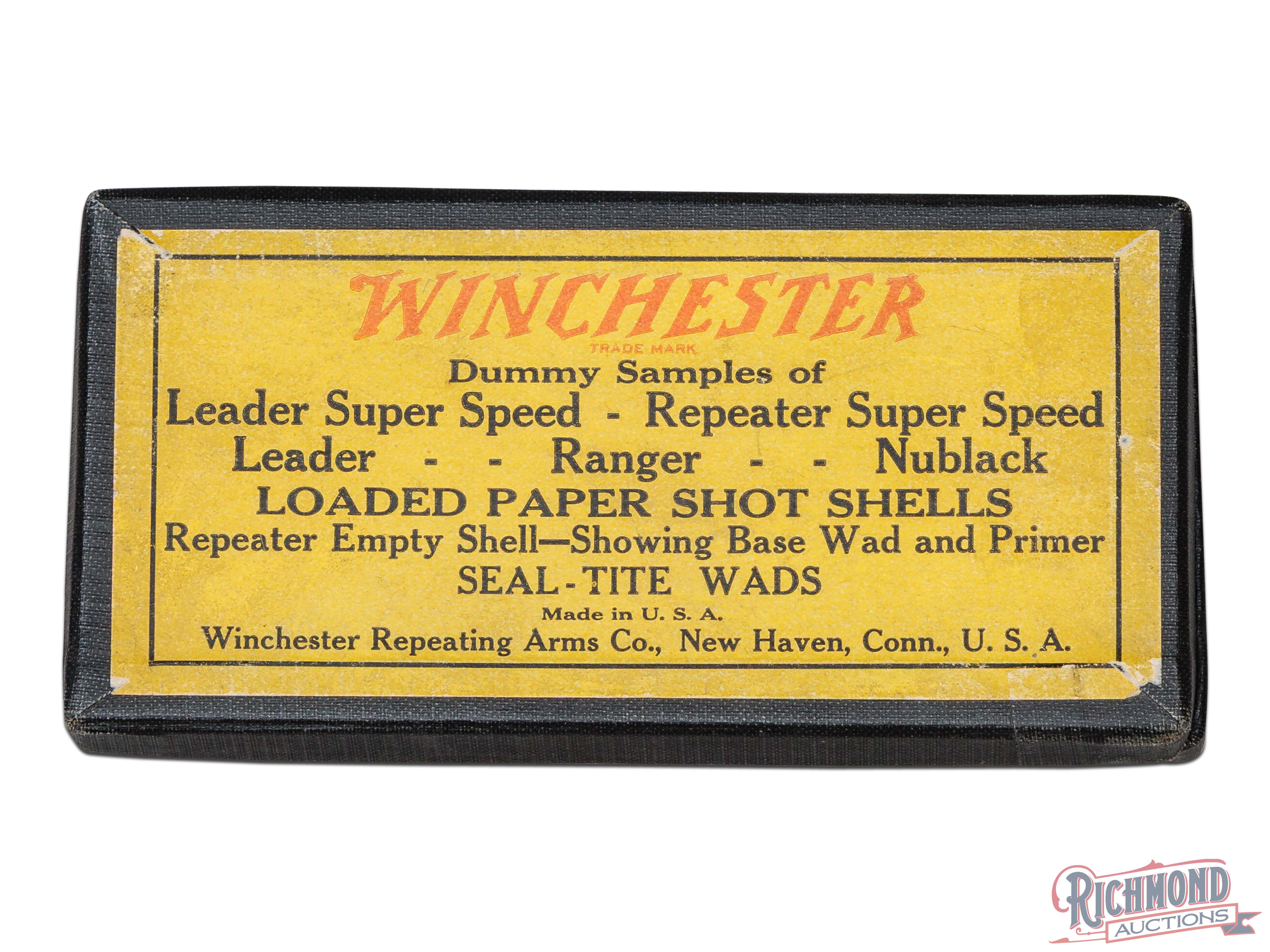 Shell Shot Samples Winchester Shot Shell Dummy Salesman Samples of Leader, Repeater ...