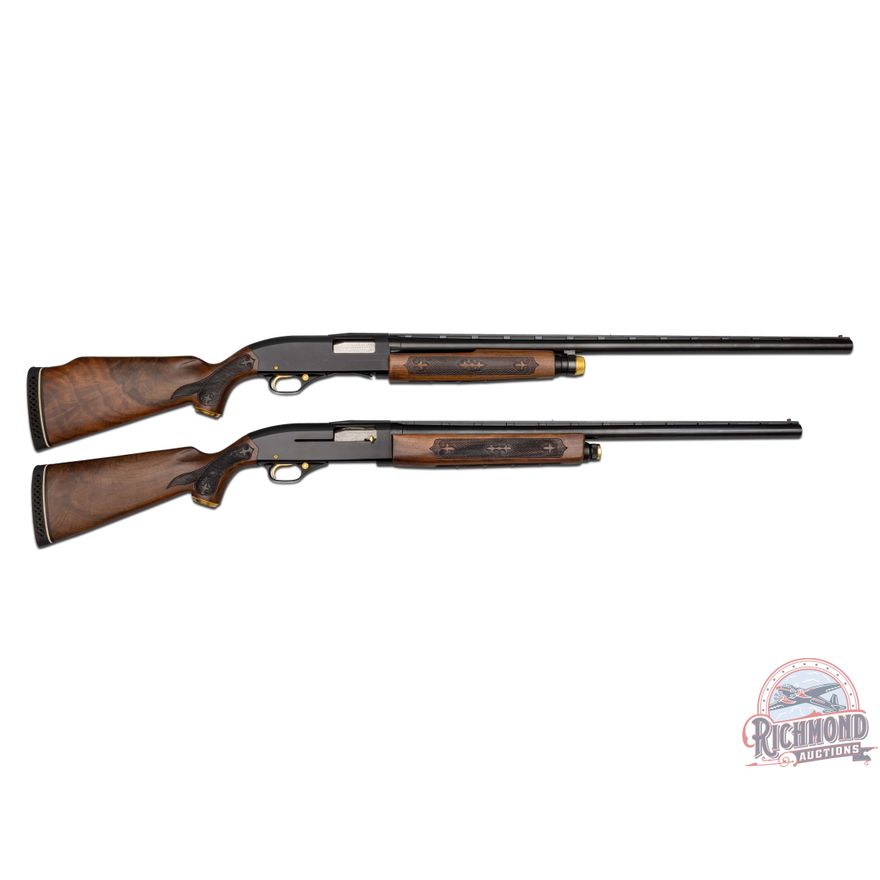 Pair of Winchester 1200 & 1400 Presentation Grade 12 GA Semi Auto & Pump Shotguns