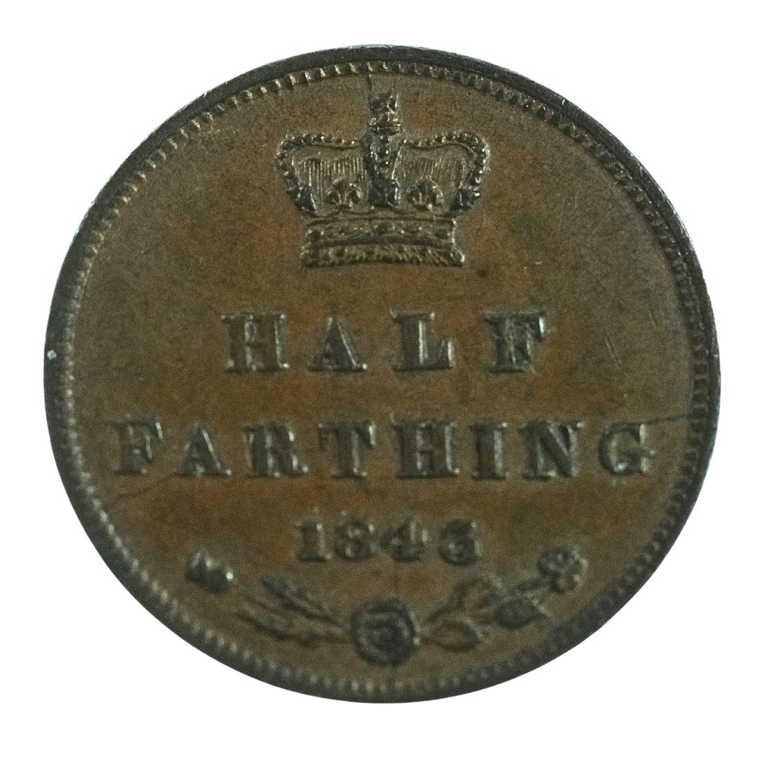 Great Britain Victoria 1843 Half Farthing, about Uncirculated