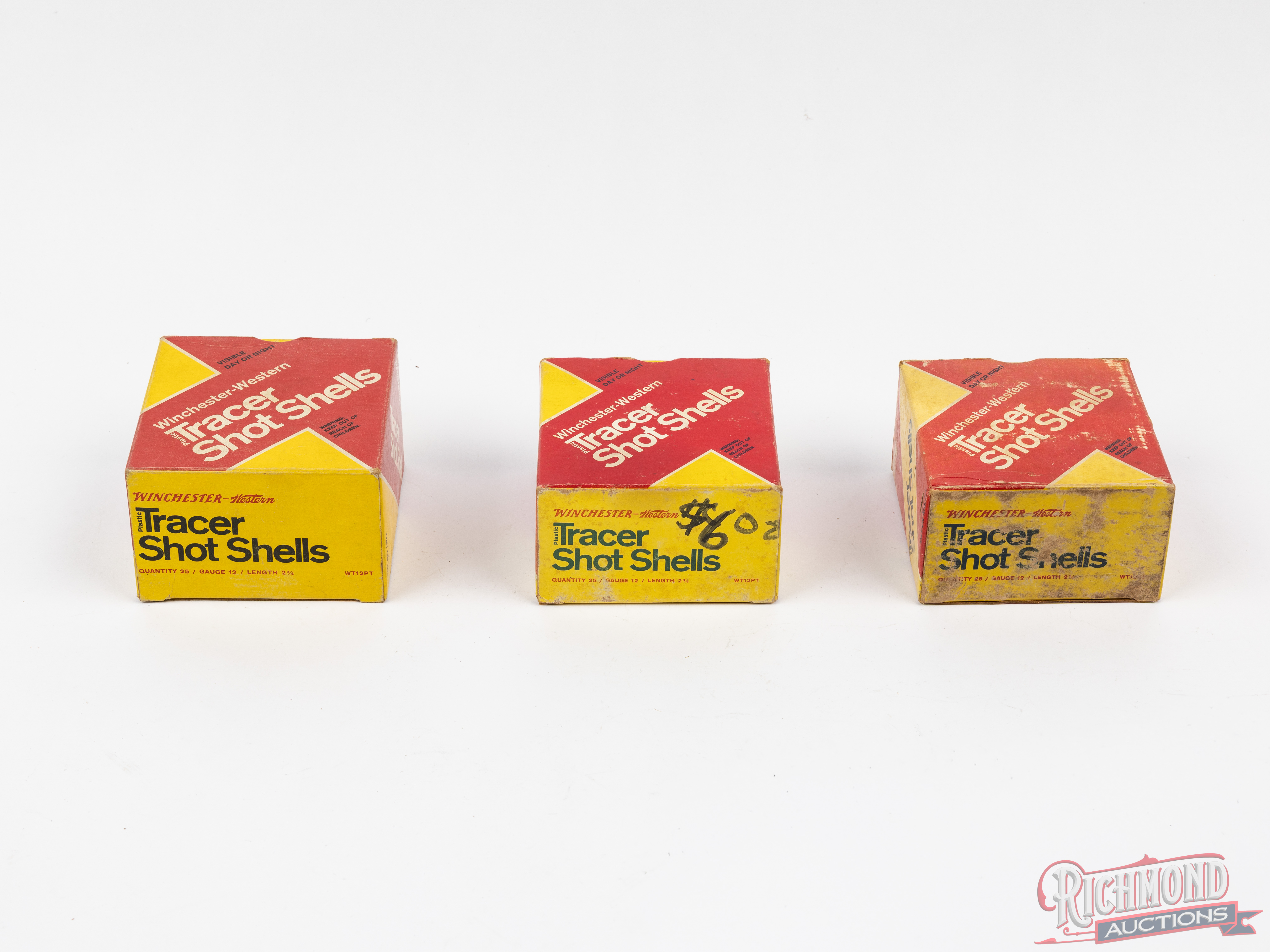46 Rounds Winchester Western Tracer Shot Shells Three Vintage Collector ...