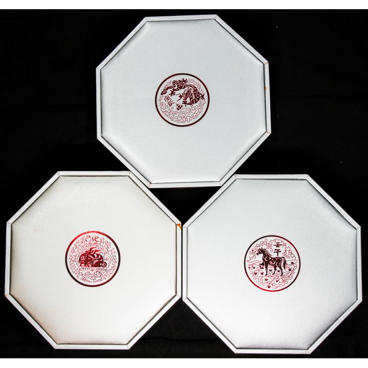 Singapore 1999,2000,2002, Lunar Series Coin Set (2) Rabbit,Dragon,Horse