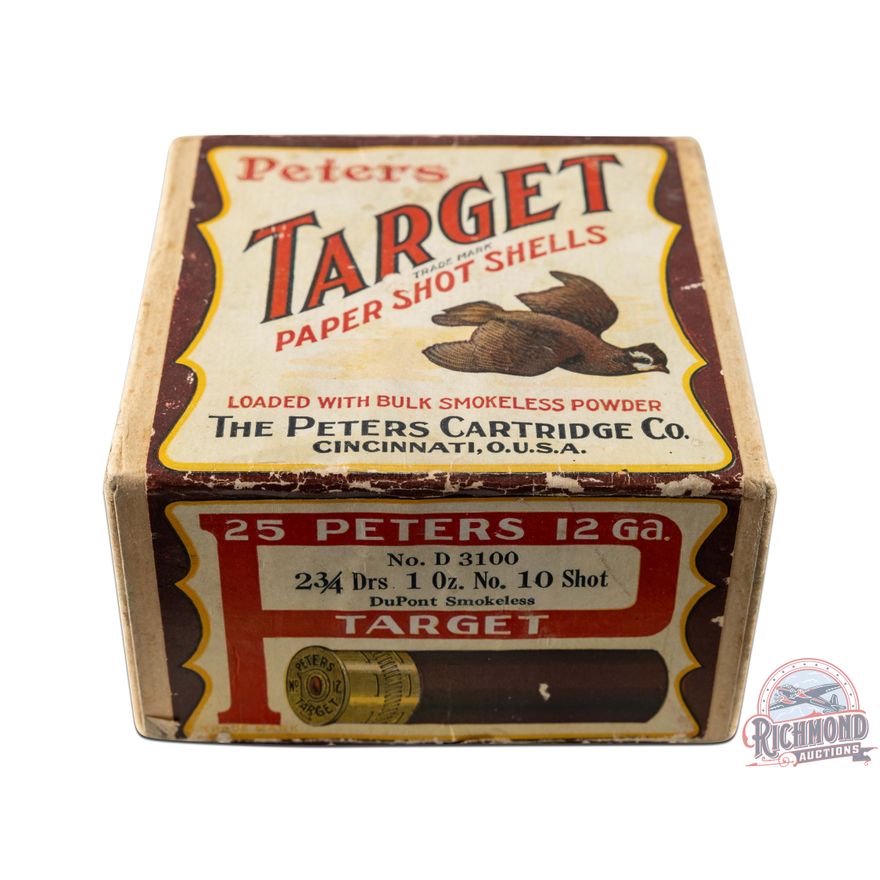 Factory Full Peters "Target" 12 Gauge Shotshell Box