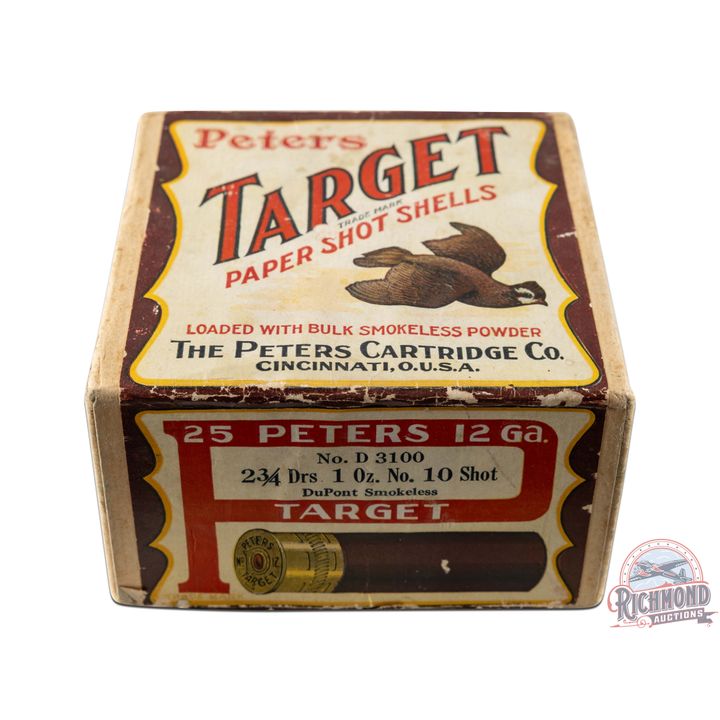 Factory Full Peters "Target" 12 Gauge Shotshell Box