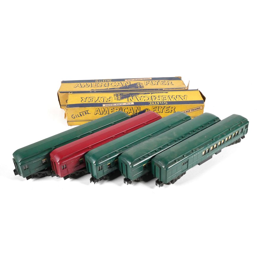 American Flyer Pullman Cars 952, 953 and 954