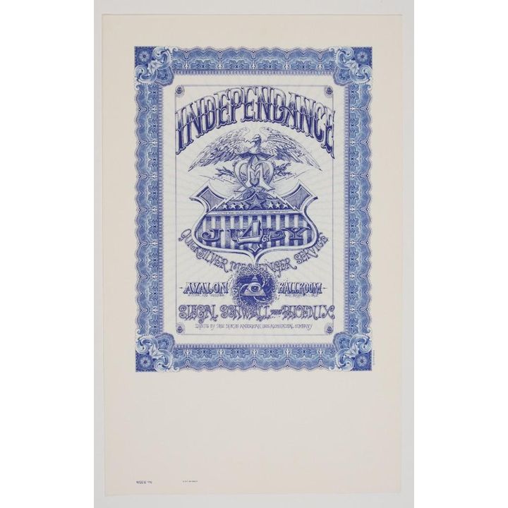 1967 FD-69 Rick Griffin Stock Certificate 1974 Printing Poster Near Mint 80