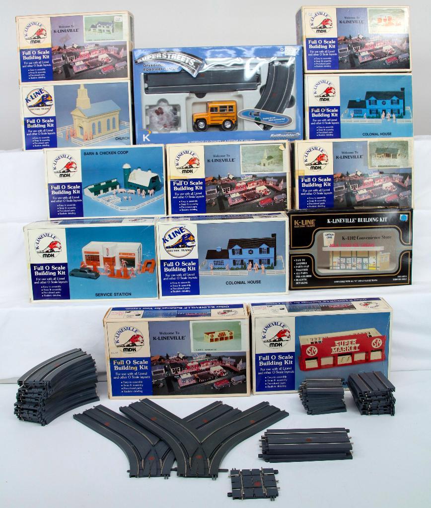 KLine O Gauge O Scale Building Kits X 12 and KLine For Streets School