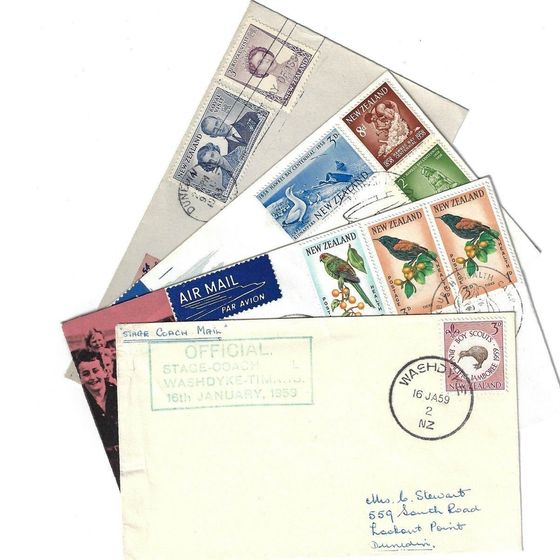 New Zealand 1958-62 First Day Covers, Used (25 different)