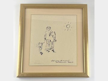 John Lennon "What's Wrong With This Picture" Limited Edition AP Serigraph Signed by Yoko Ono