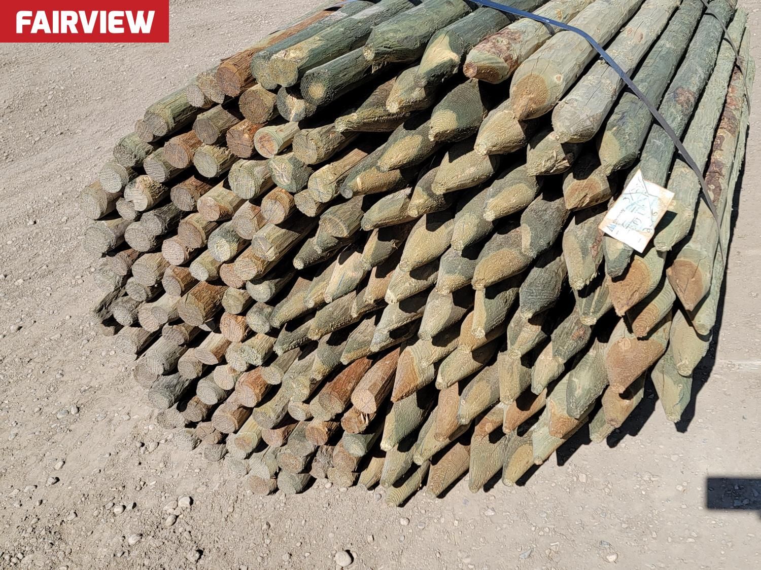 (180) 2-3 Inch X 7 Ft Fence Posts (Unused) [26BD10993-012] | Team Auctions