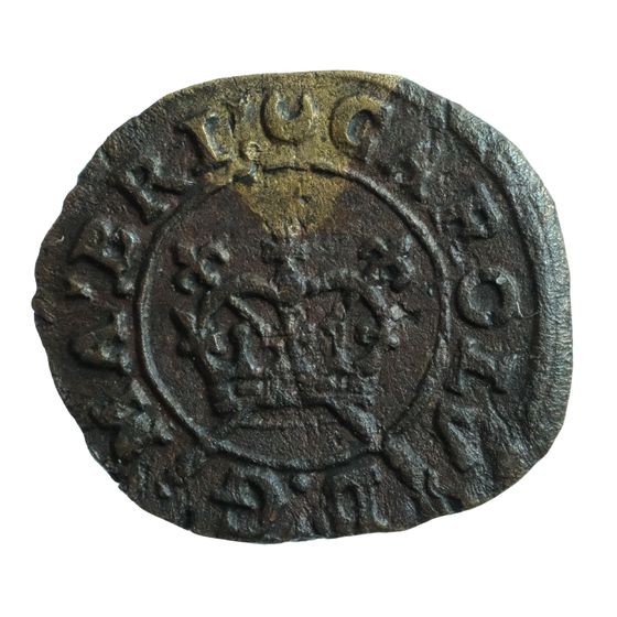 England Charles I Rose Farthing ND (1636-43), good Very Fine