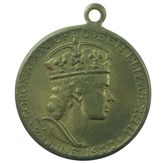Australia 1953 Shire of Bass 'Coronation of QEII' Brass Medalet, about Unc.