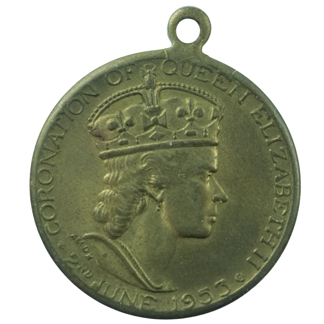 Australia 1953 Shire of Bass 'Coronation of QEII' Brass Medalet, about Unc.