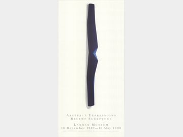 Stephen Intermezzo - Abstract Expressions Recent Sculpture - 1987 Offset Lithograph 35.25" x 16.75"