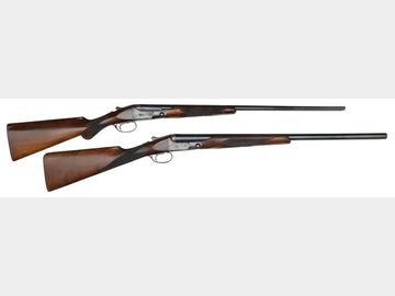 EXTRAORDINARY AND WELL PROVENANCED PAIR OF PARKER VHE GRADE SKEET GUNS IN 12 GAUGE AND .410 BORE.